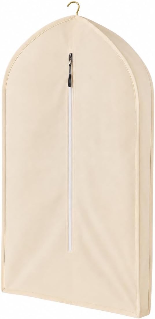 100% Cotton Garment Bag | Long | Breathable Garment Bags for Hanging Clothes | Garment Storage Bag for Long Dresses & Coats Storage | Pack of 1 (42 Inch)
