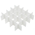 40Pcs Drawer Dividers, Adjustable Drawer Organizer for Socks, Underwear, Makeup, Can Help Tidy Kitchen, Bedroom, Dresser White