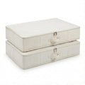 3pcs Lightweight Fabric Folding Under Bed Storage Box with Zip Dust Cover