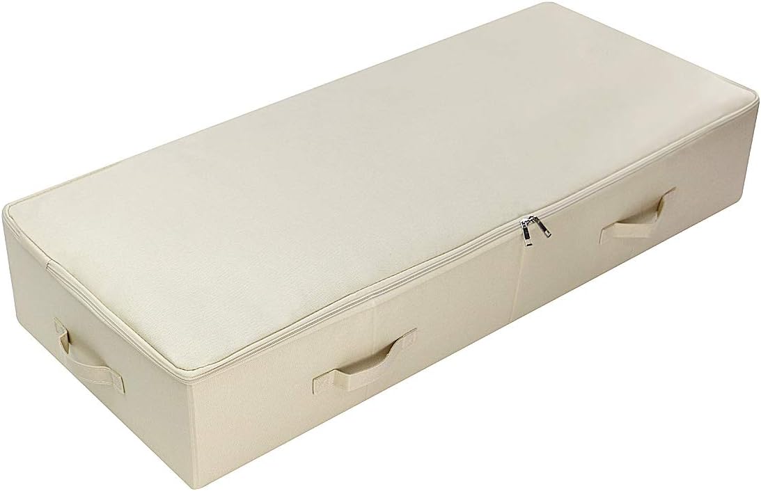 Extra Large Fabric Underbed Clothes Storage Bins with Lid for Wedding Dress