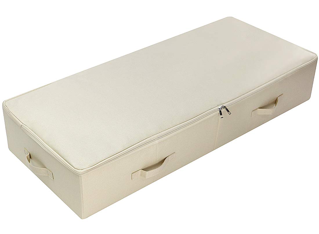 Extra Large Fabric Underbed Clothes Storage Bins with Lid for Wedding Dress