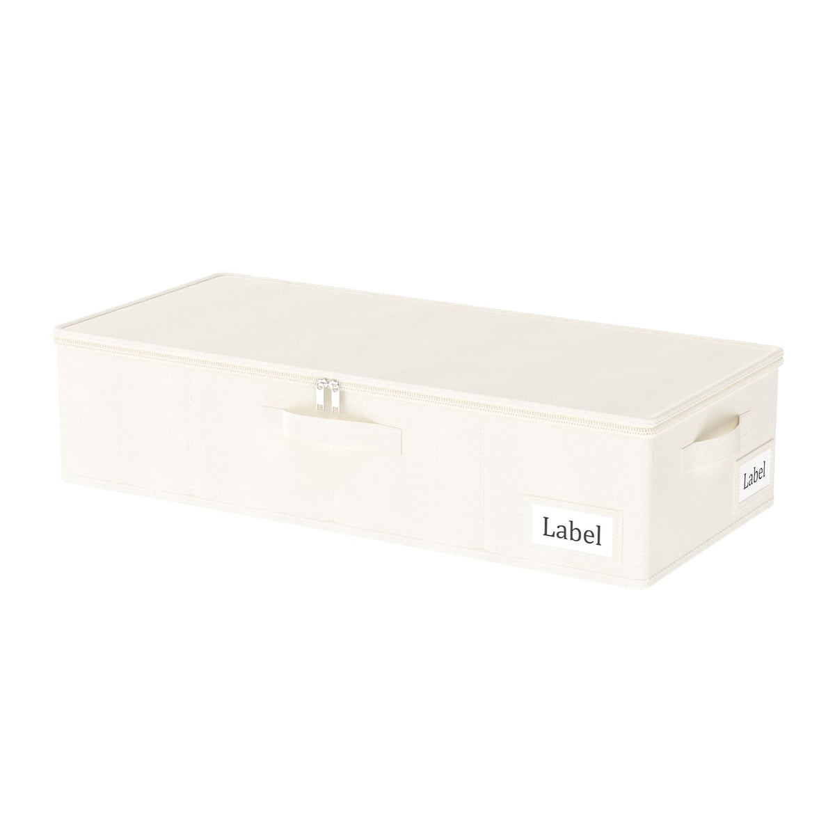 Yawinhe 27L UnderBed Storage Containers,2 Pack Closet Organizers,Beige