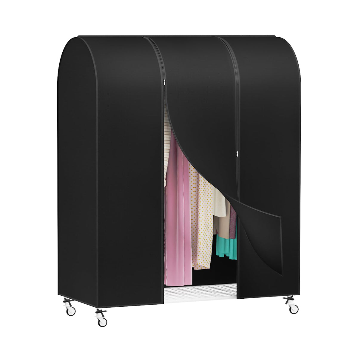 Zilink Clear Garment Rack Cover Transparent Clothes Rack Cover 50 in