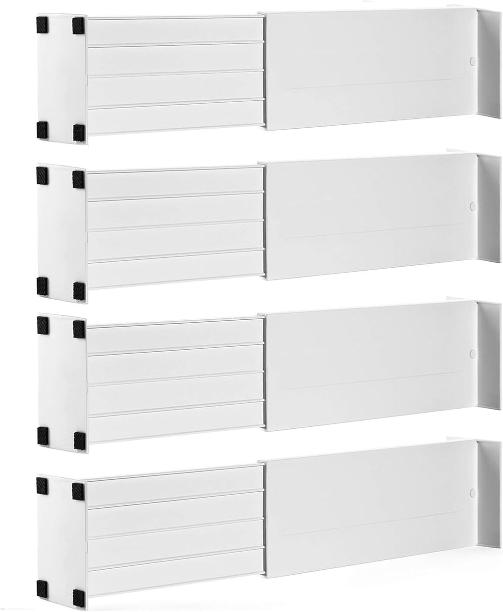 Dial Industries Dresser Drawer Organizer Dividers, Set of 4, 4.5" Deep