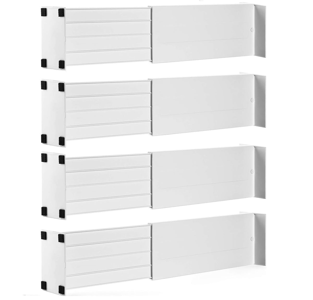 Dial Industries Dresser Drawer Organizer Dividers, Set of 4, 4.5" Deep