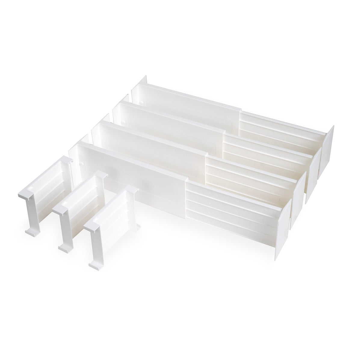 Dial Industries Dresser Drawer Organizer Dividers, Set of 4, 4.5" Deep