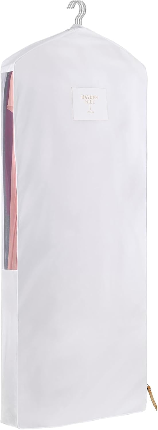 Hayden Hill Luxury Organic Cotton Garment Bag for Hanging Clothes Long 58"
