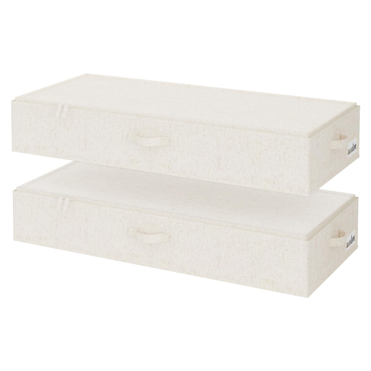 StorageWorks 6 Inch Low Profile Under Bed Clothes Storage Bins with Lids