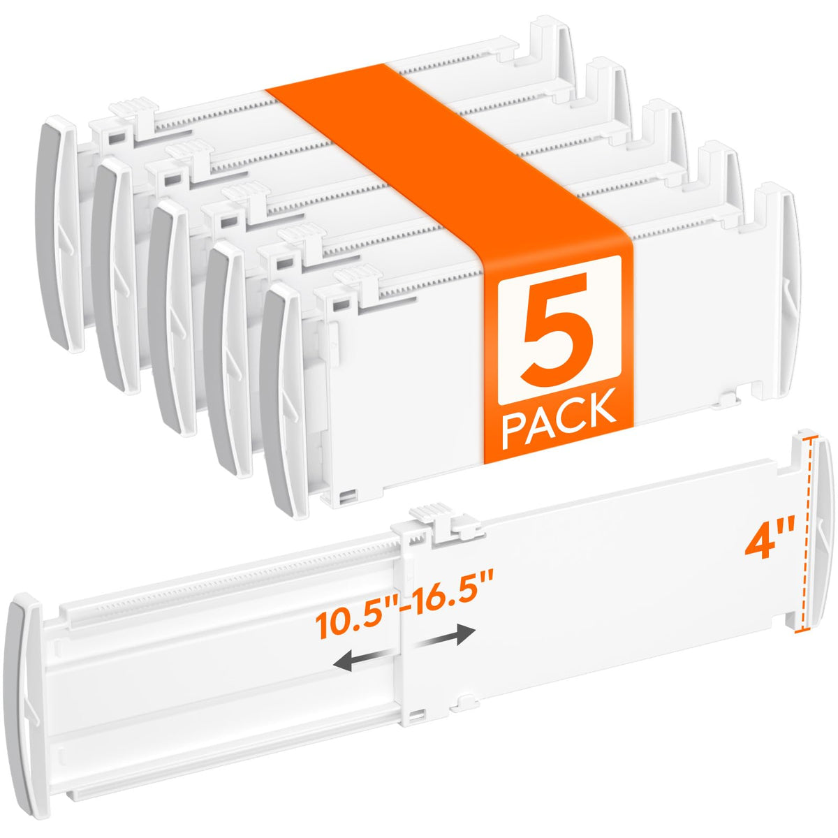 Lifewit 12 Pack 4" High Drawer Dividers, Adjustable Drawer Organizer Clothes
