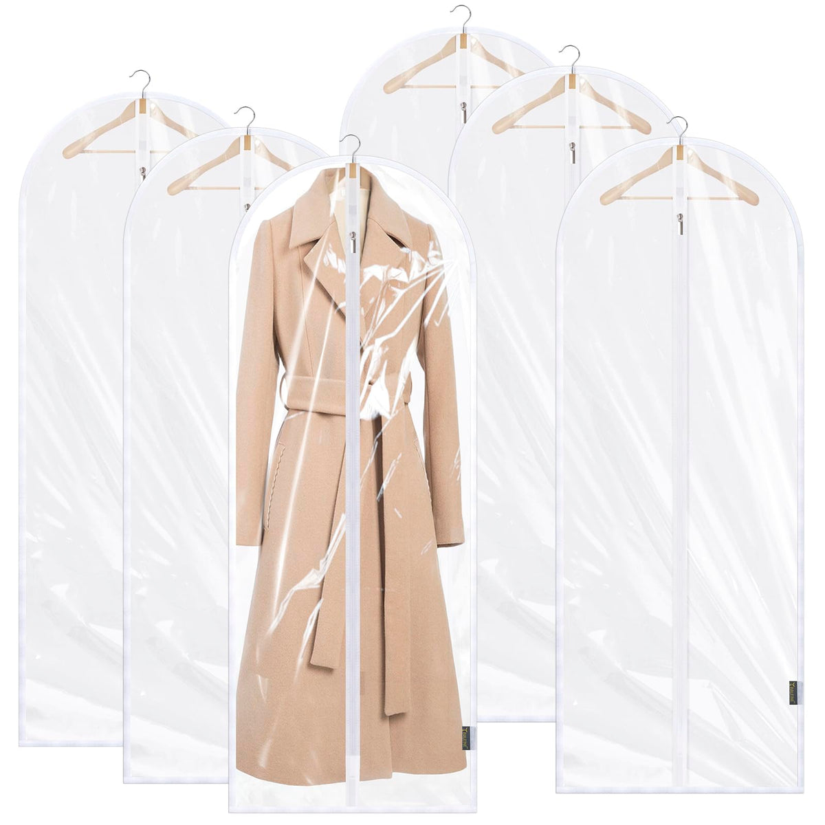 BALEINE 2PK Garment Bags for Hanging Clothes, 40" Suit Bag for Closet