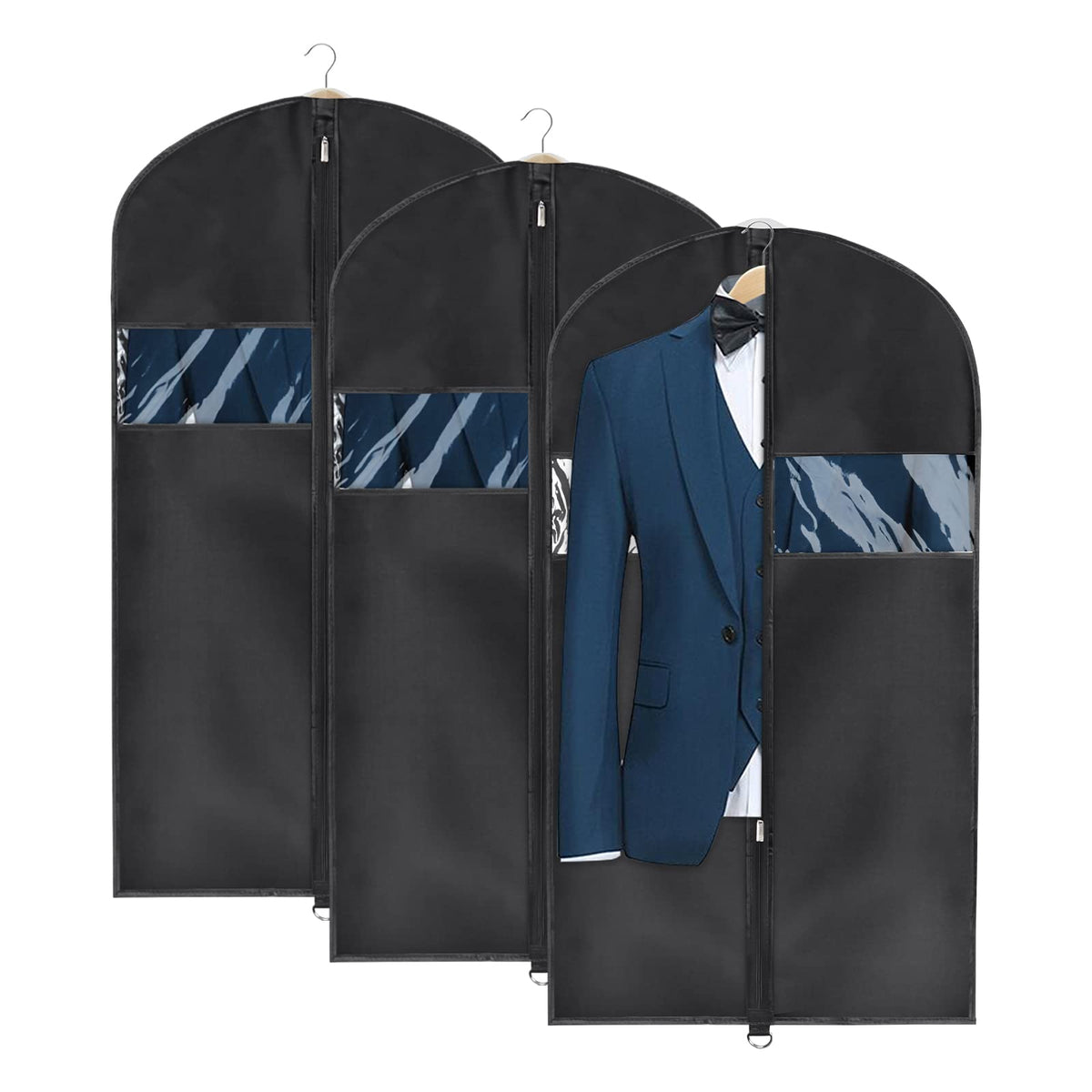 Univivi Garment Bag Suit Bag for Storage and Travel, 43 Inch, Set of 5