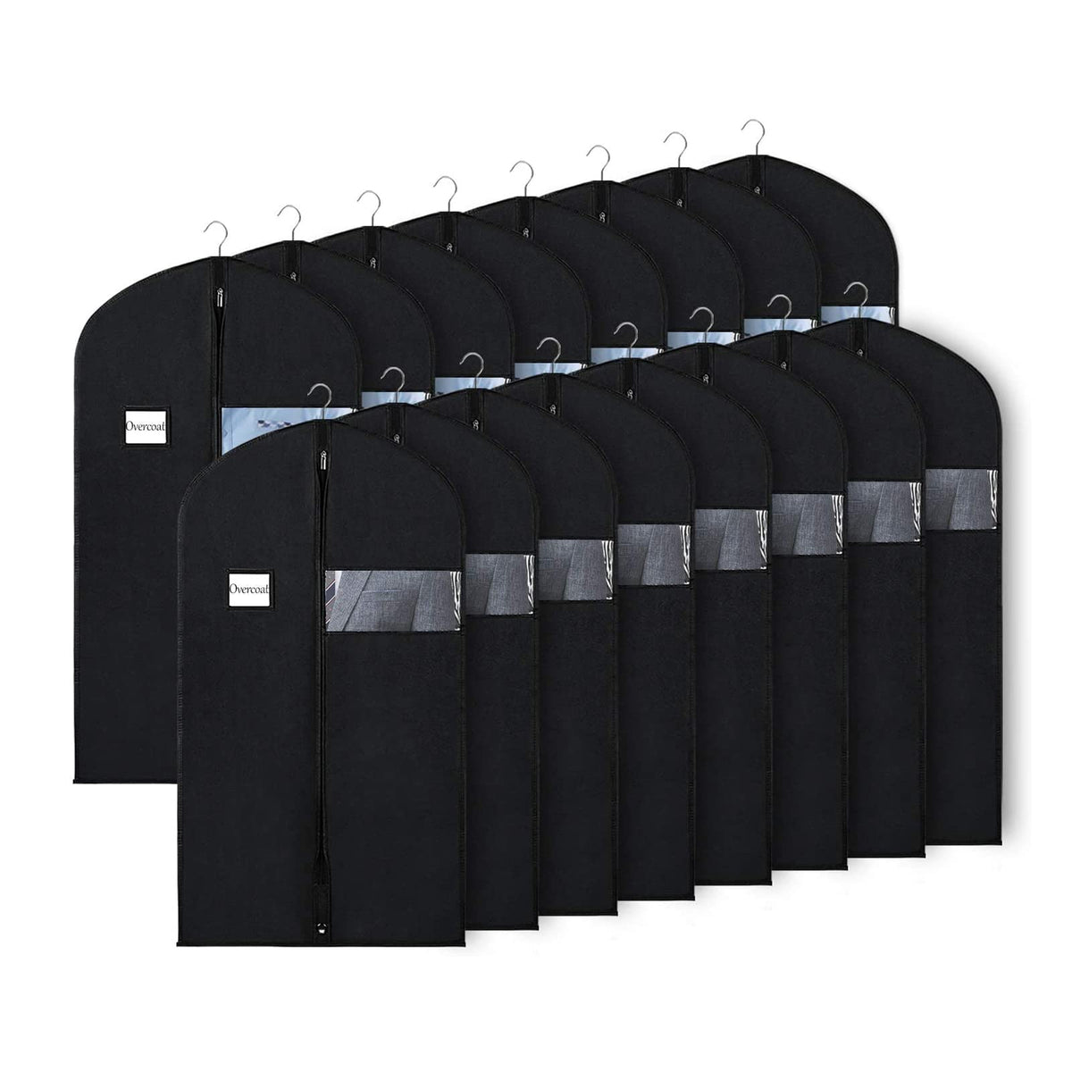 Univivi Garment Bag Suit Bag for Storage and Travel, 43 Inch, Set of 5