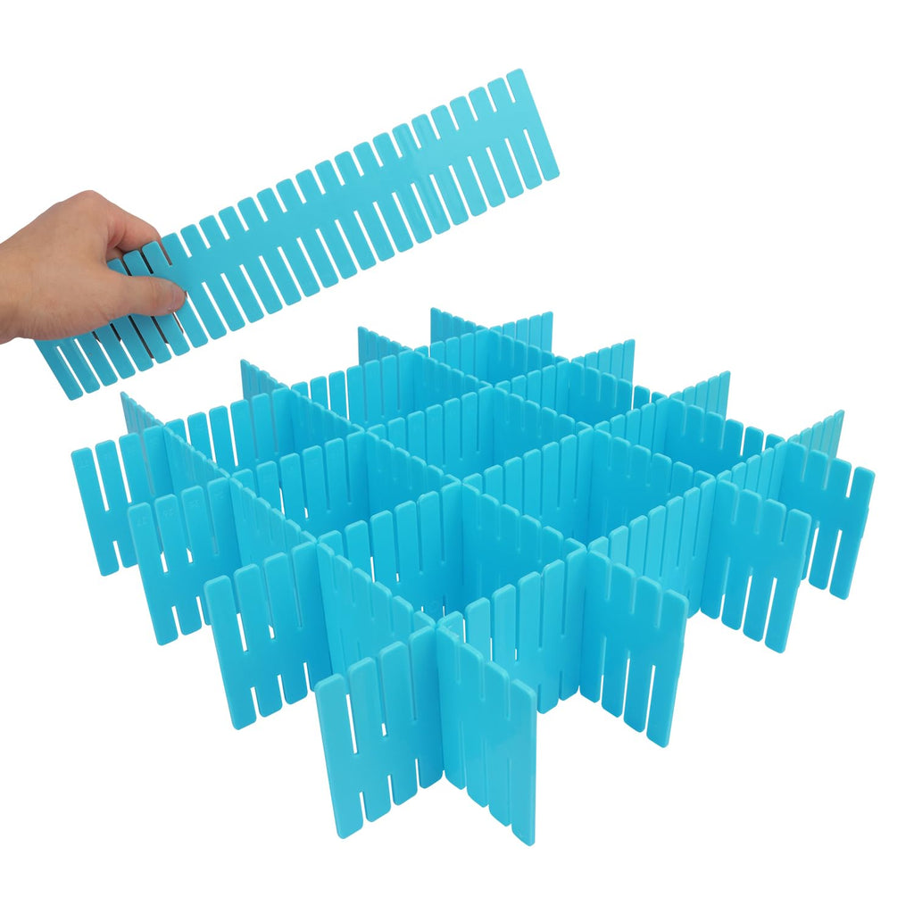 100 PCS Premium DIY Drawer Dividers, White, Adjustable Drawer Organizers for Perfectly Organized Drawers, Tidying Makeup, Clothes, Underwear, Cutlery, Kitchen, Bathroom, Bedroom, Office