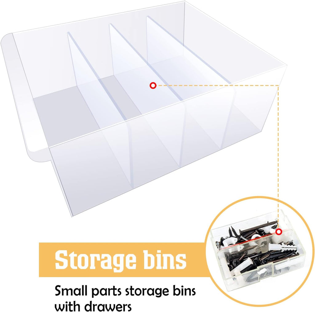 Yookeer 32 Pack 4.25 x 2 in Drawer Dividers for Plastic Storage Bins