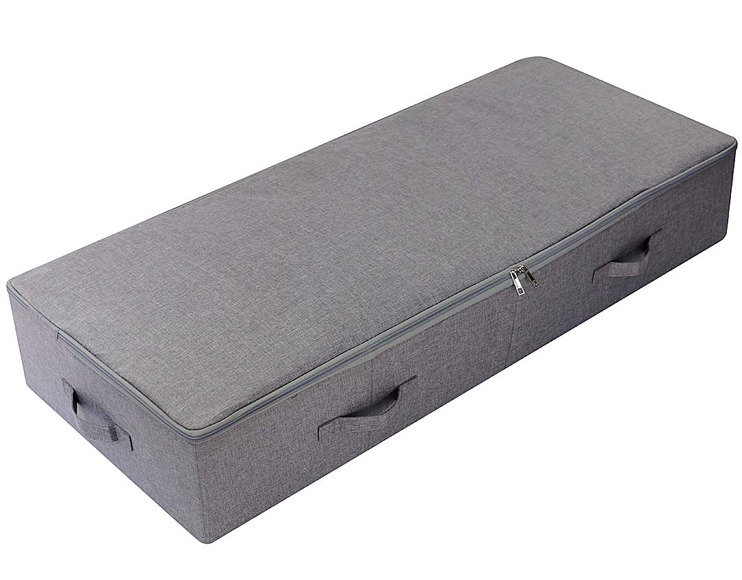 Extra Large Fabric Underbed Clothes Storage Bins with Lid for Wedding Dress