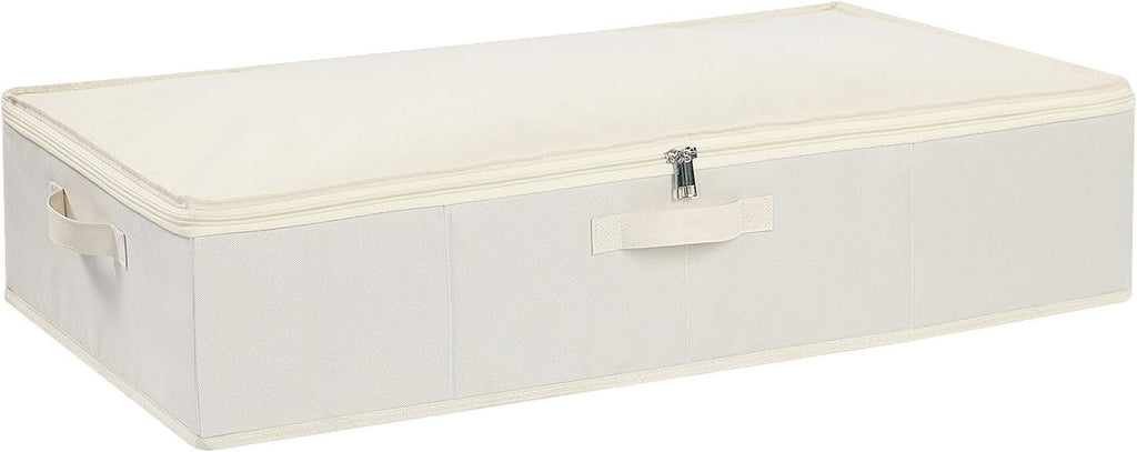 Underbed Storage Organizers,Beige,1 Pack,23.6x11.8x5.9 Inch
