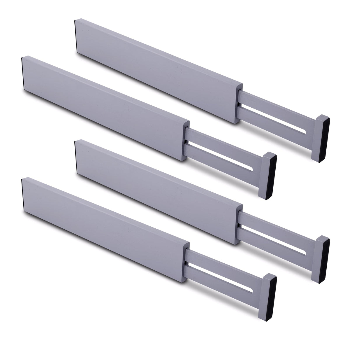 Utoplike 4 Pcs Bamboo Kitchen Drawer Dividers, Large Drawers Organizers