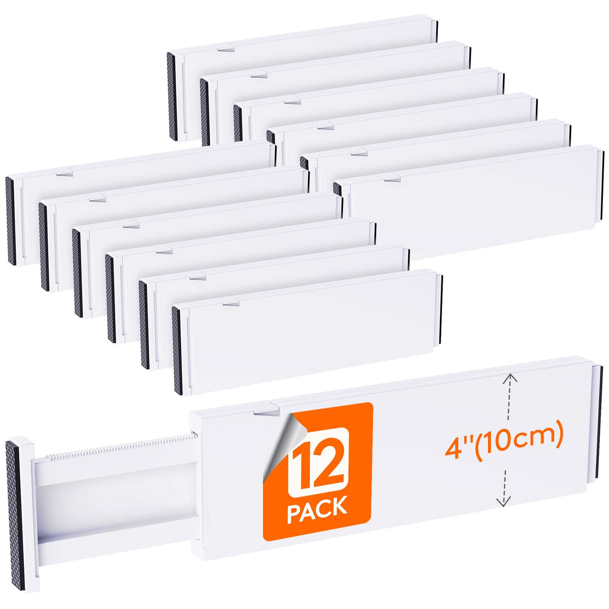 Lifewit 6" Tall Upgrade Drawer Dividers, Adjustable Deep Drawer Organizer