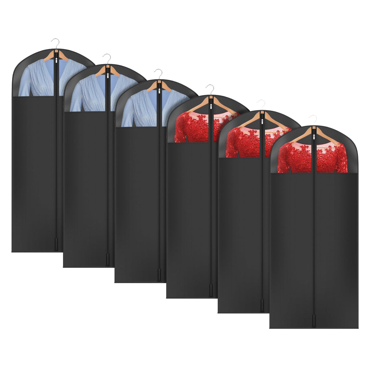 Univivi Garment Bag Suit Bag for Storage and Travel, 43 Inch, Set of 5