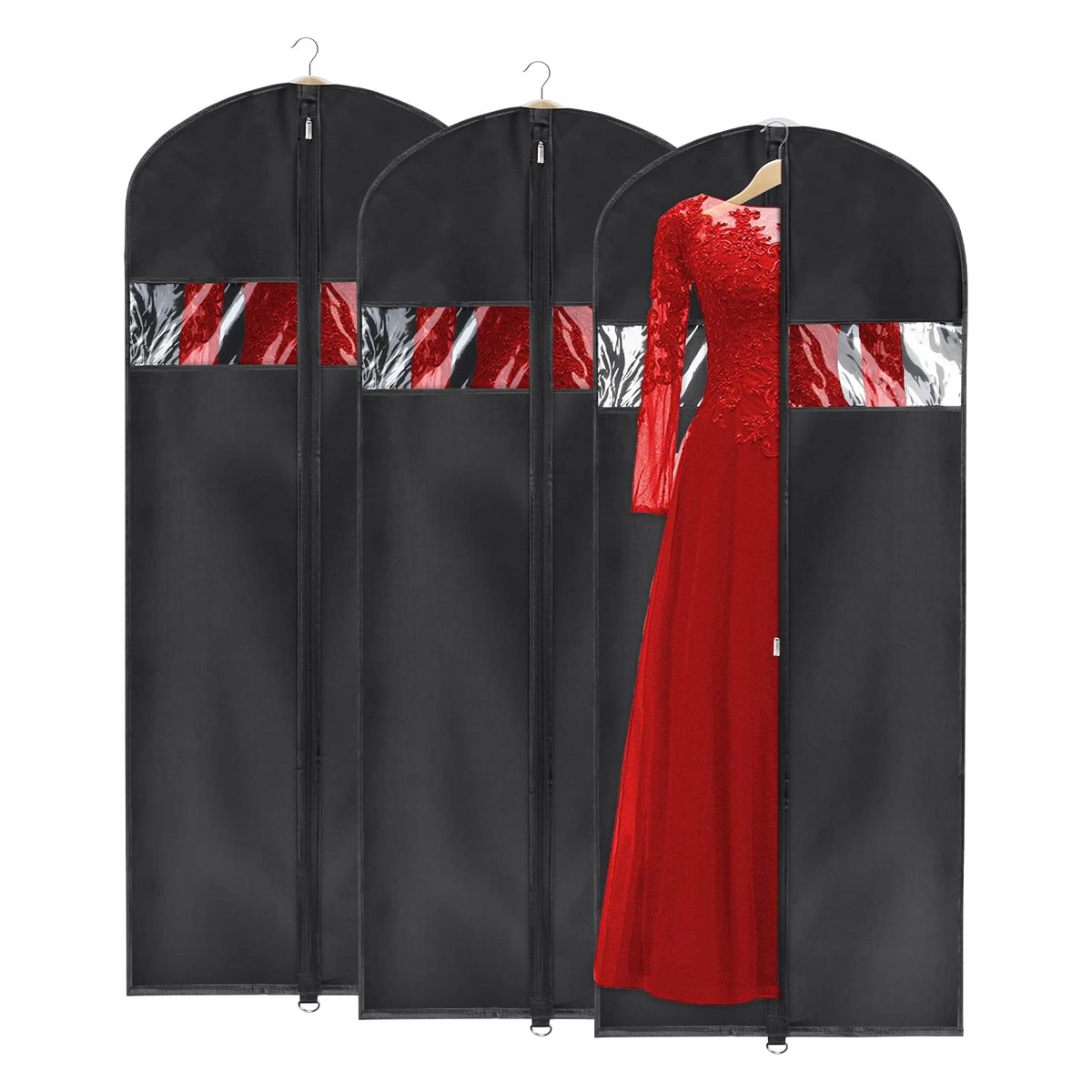 Univivi Garment Bag Suit Bag for Storage and Travel, 43 Inch, Set of 5