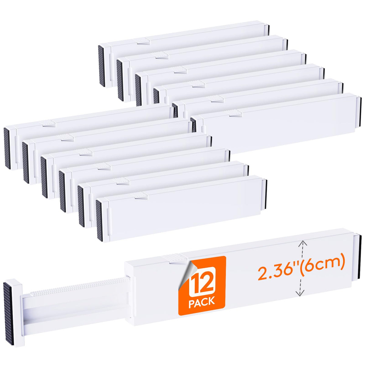 Lifewit 5" Tall Upgrade Drawer Dividers, Adjustable Deep Drawer Organizer
