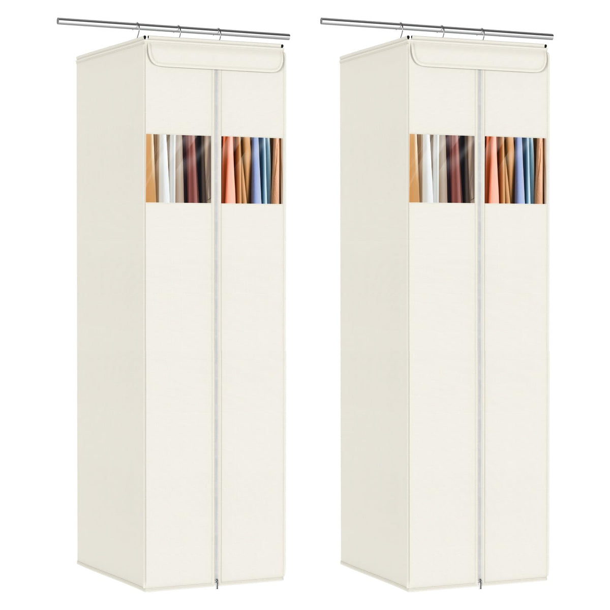 Zilink Clear Garment Bags for Hanging Clothes Garment Storage Bags 54 in