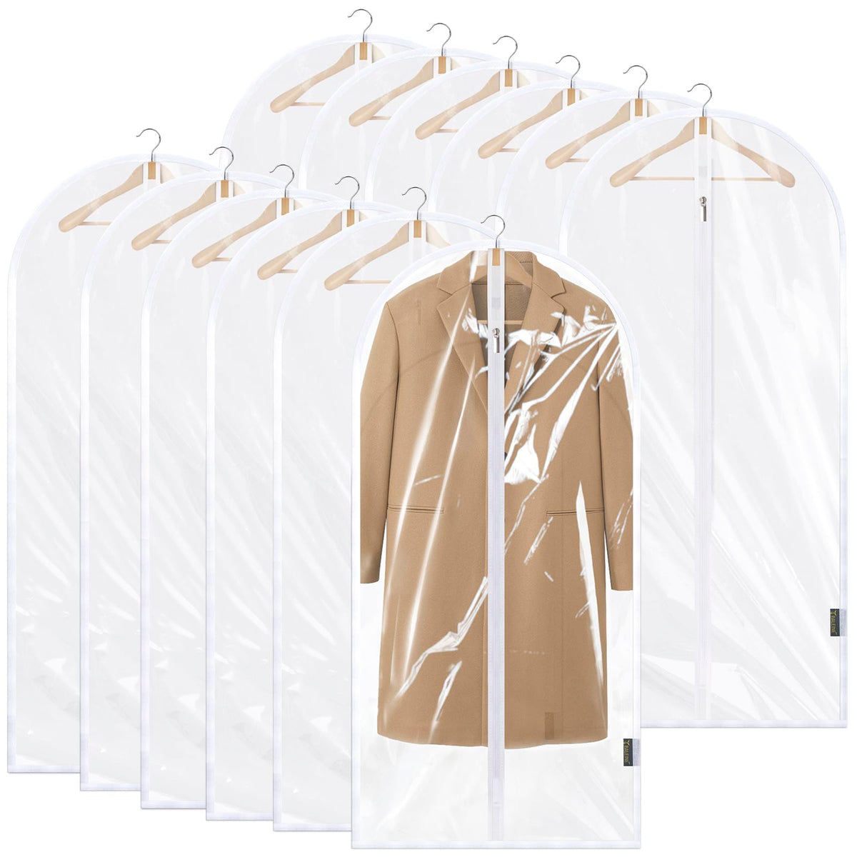 BALEINE 2PK Garment Bags for Hanging Clothes, 40" Suit Bag for Closet
