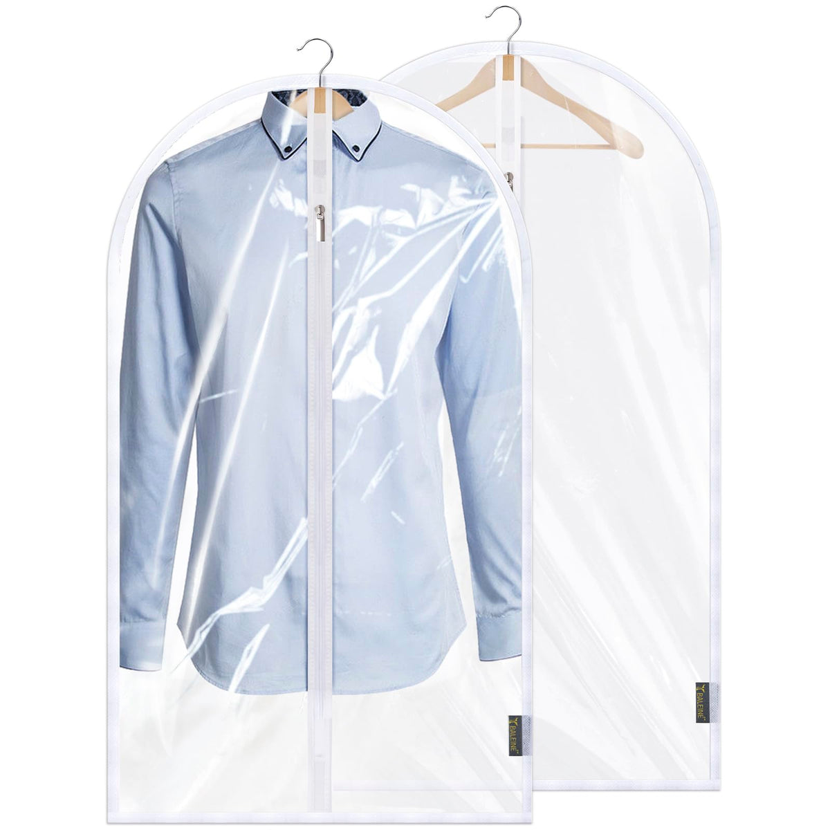 BALEINE 2PK Garment Bags for Hanging Clothes, 40" Suit Bag for Closet