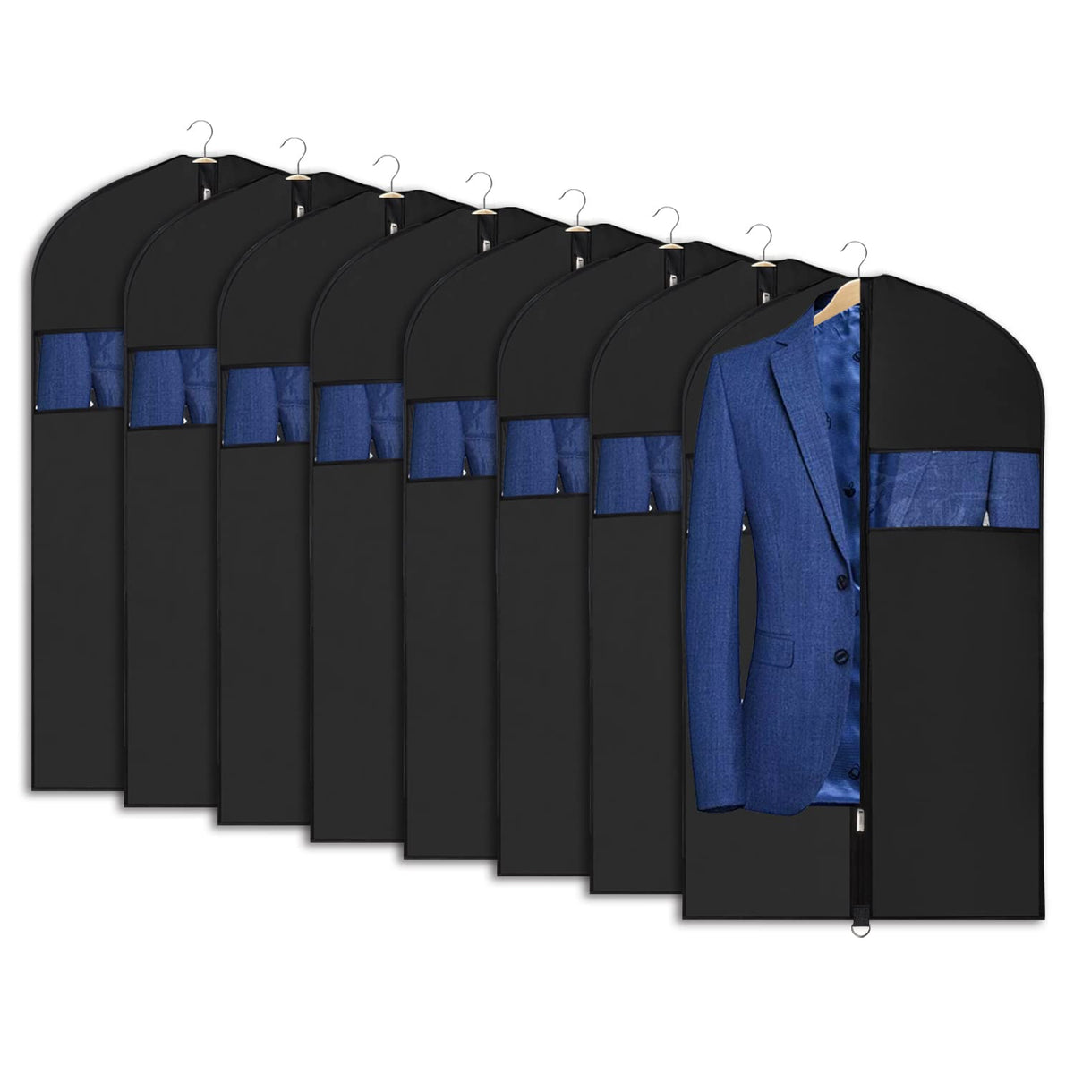 Univivi Garment Bag Suit Bag for Storage and Travel, 43 Inch, Set of 5