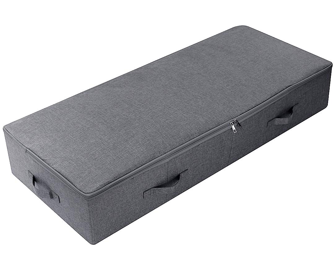 Extra Large Fabric Underbed Clothes Storage Bins with Lid for Wedding Dress
