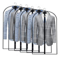 Garment Bags for Hanging Clothes 12 PCS Transparent Waterproof Dustproof Storage for Wardrobe Storage Suit Covers for Closet Cloth Cover Washable Clear Reuse Full Zipper for Suits Gowns 24''x40''