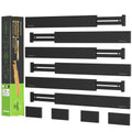 ANTOWIN Bamboo Drawer Dividers, Expandable Drawer Separators Splitter, 17-22 inches Adjustable Spring-loaded Organizer for Large Utensil, Clothes, Tools Drawers, 6 Pack Dividers + 4 Pack Baffle