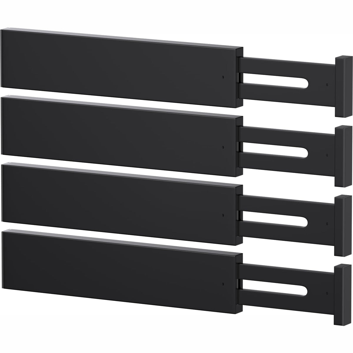 Bamboo Drawer Dividers, Adjustable Drawer Organizers, Fits 12.6–16" Drawers