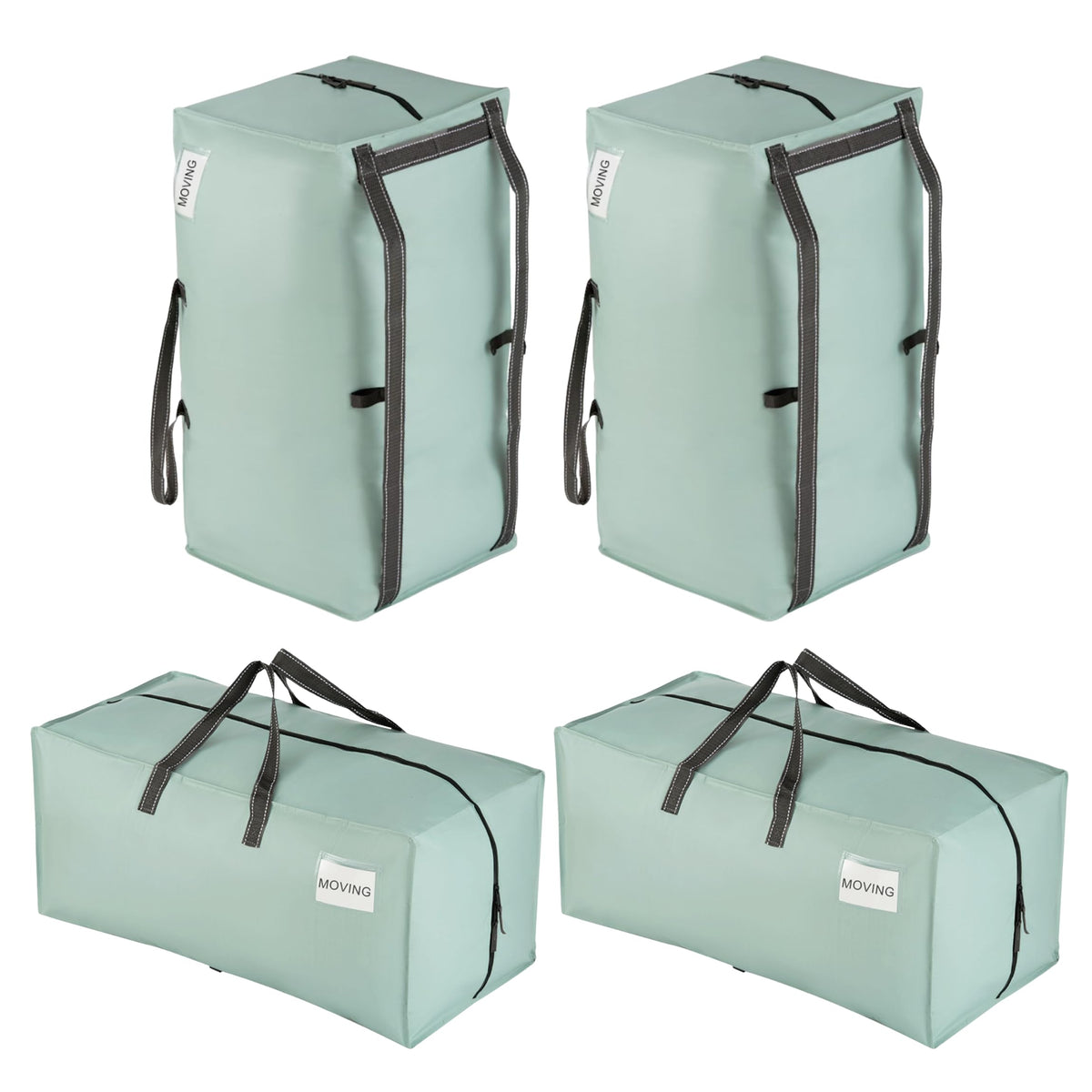 VENO 10 Pack Heavy Duty Moving Bags with Backpack Straps, Zippers & Handles, Extra Large Packing Bags for College Dorm Essentials, Moving Supplies Alternative to Cardboard Moving Boxes