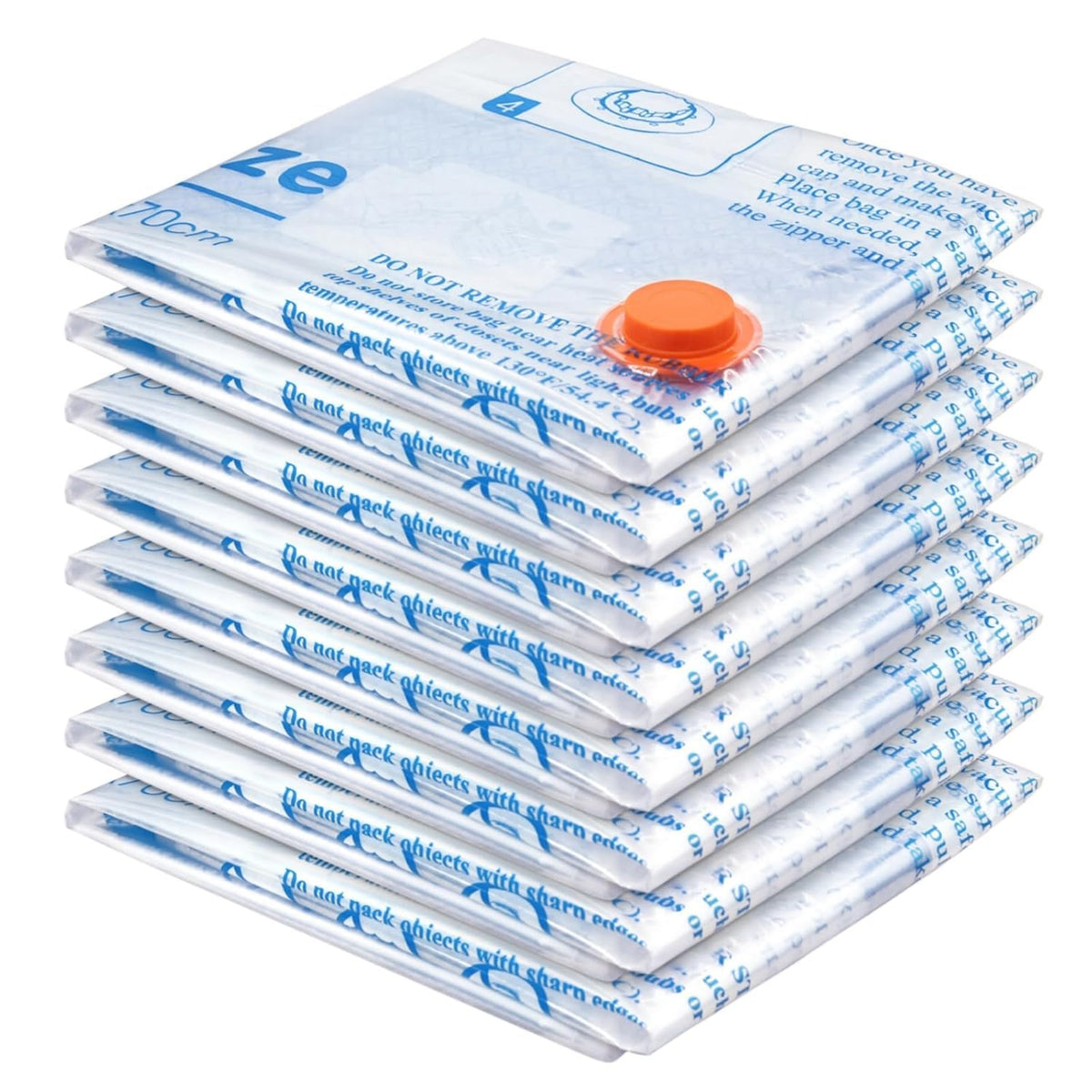 MEIQIHOME Vacuum Storage Bags, Space Saver Sealer Bags,Vacuum seal bags for clothing, Pillows, Comforters, Blankets, Bedding,Travel,7 Jumbo