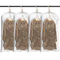TAILI Hanging Vacuum Sealer Storage Space Saver Bags for Clothes, Suits, Coats or Jackets, 4 Pack Jumbo 53x27.6 Inches, Clear