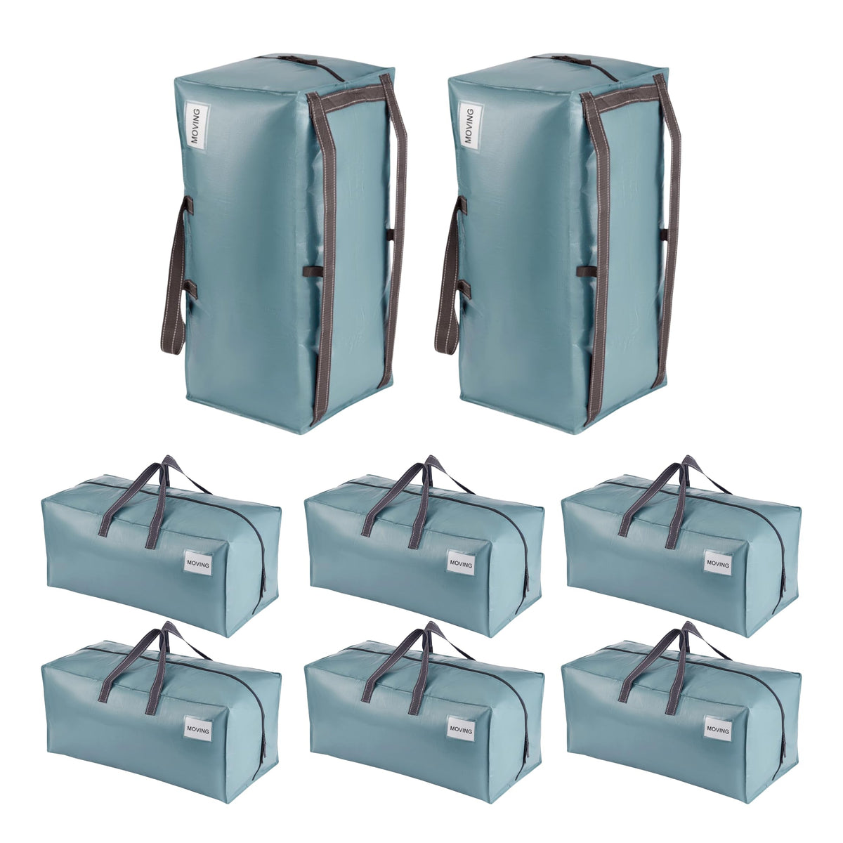 VENO 10 Pack Heavy Duty Moving Bags with Backpack Straps, Zippers & Handles, Extra Large Packing Bags for College Dorm Essentials, Moving Supplies Alternative to Cardboard Moving Boxes