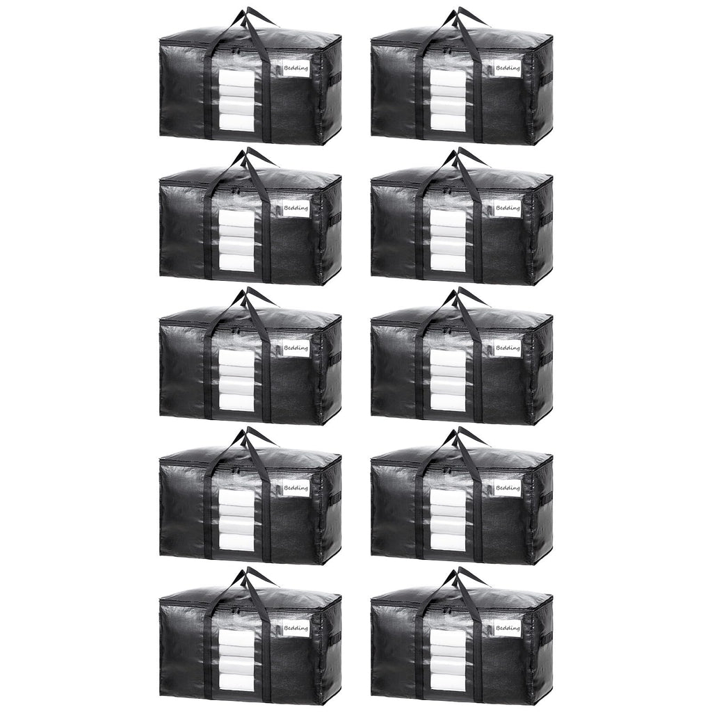 TAILI 4 Pack Blue Extra Large Moving Bags,Storage Bags with Visible Window