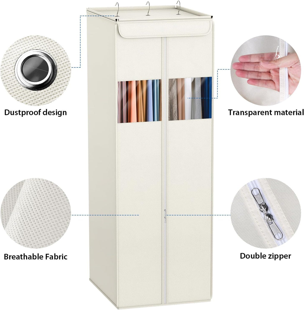 Zilink Clear Garment Bags for Hanging Clothes Garment Storage Bags 54 in