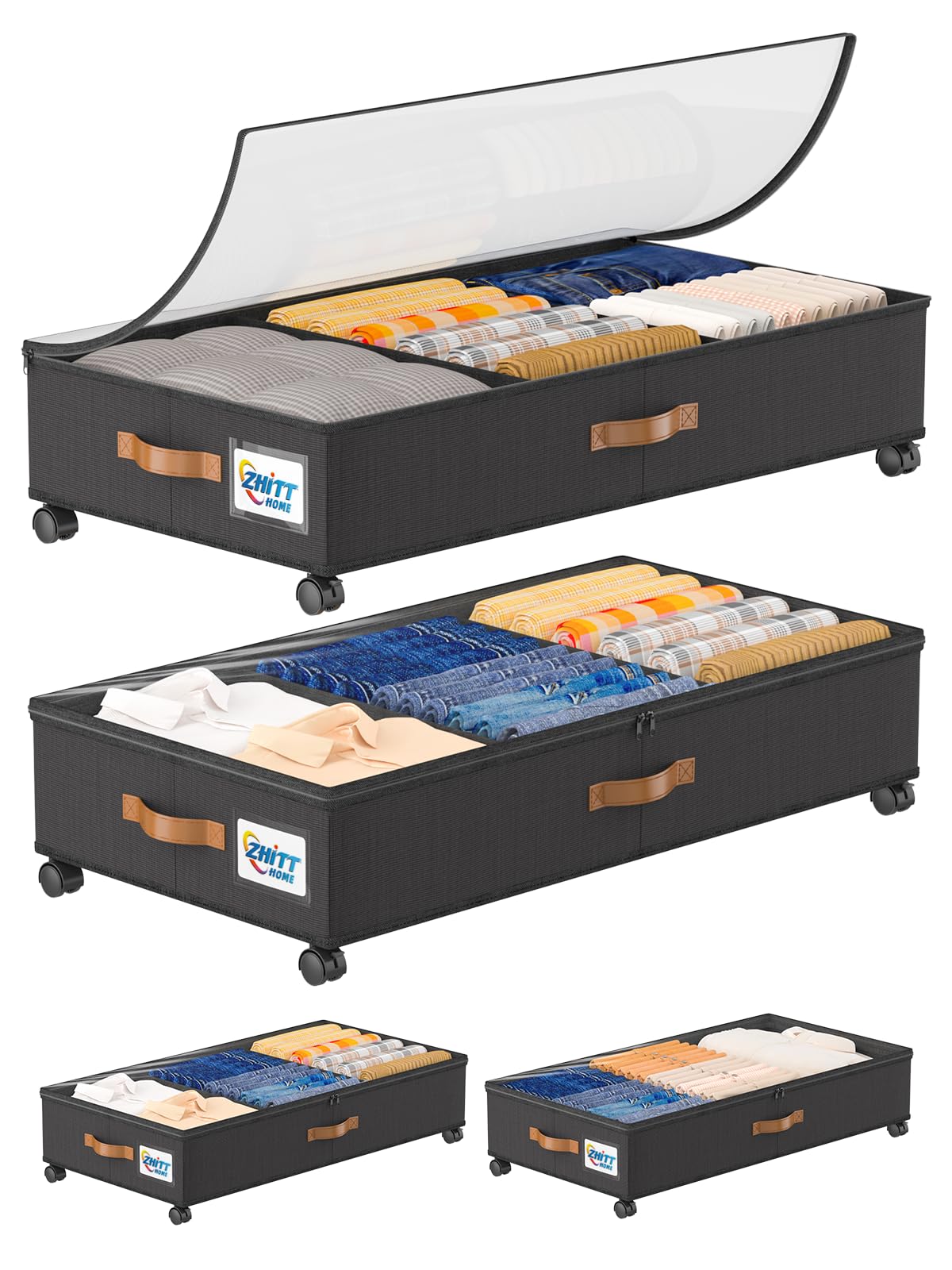 Under Bed Storage with Wheels, Under the Bed Storage Containers Lids