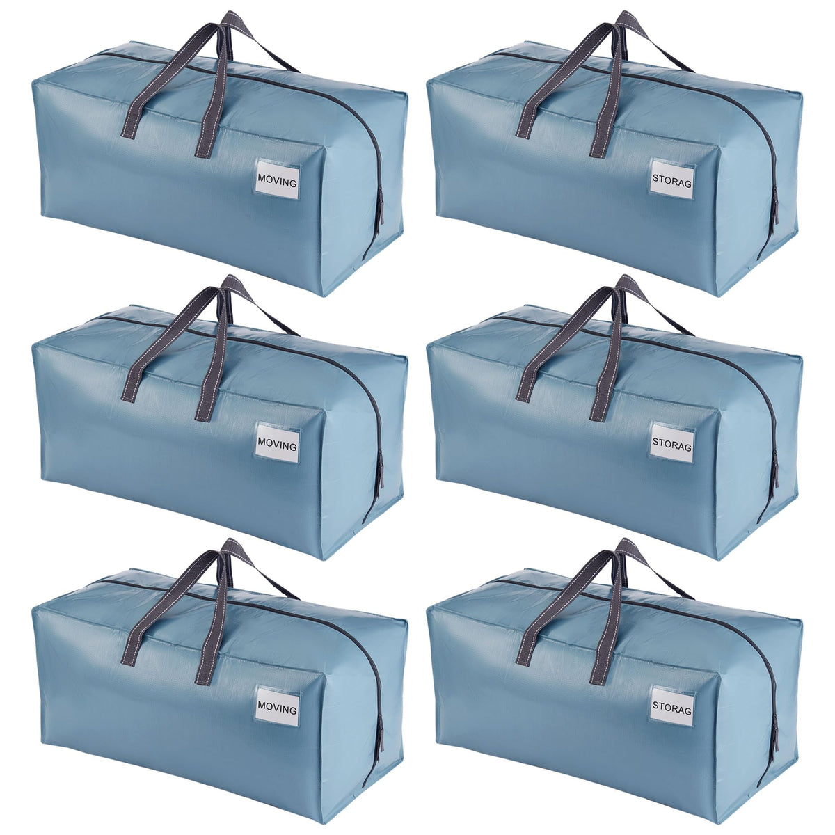 VENO 10 Pack Heavy Duty Moving Bags with Backpack Straps, Zippers & Handles, Extra Large Packing Bags for College Dorm Essentials, Moving Supplies Alternative to Cardboard Moving Boxes