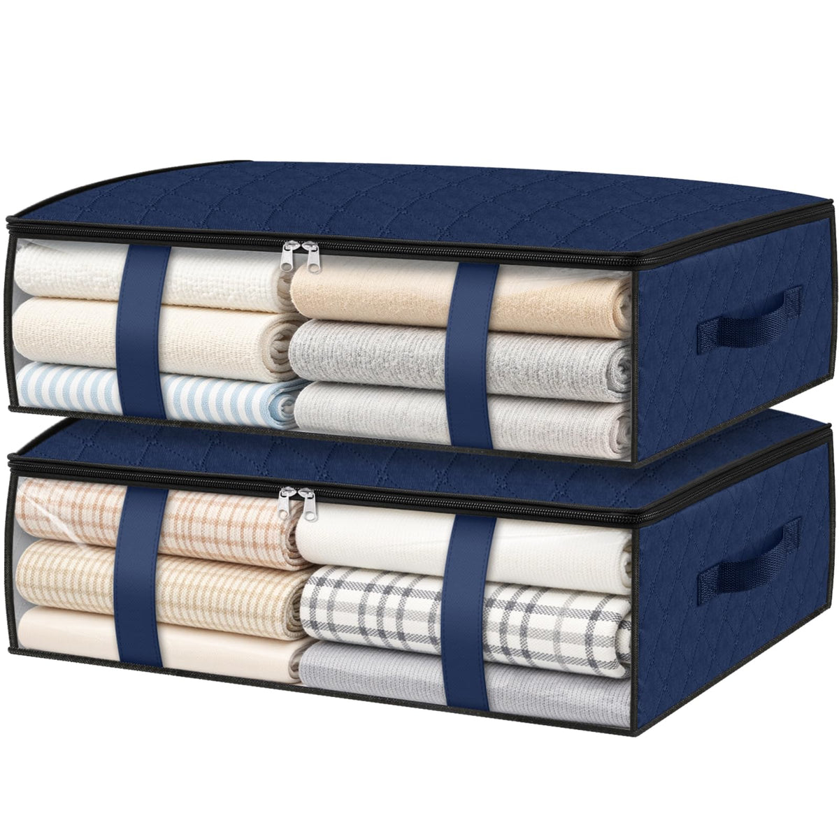 StorageRight Under Bed Storage Bags, 3 Pack, 40L, Gray