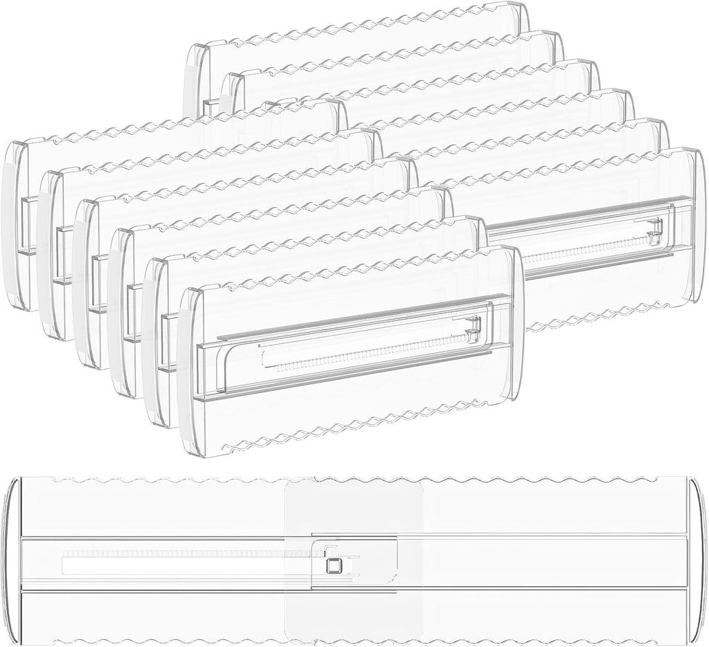 12 Pack 4" High Drawer Dividers for Clothes, 10.2"-16.5" Expandable