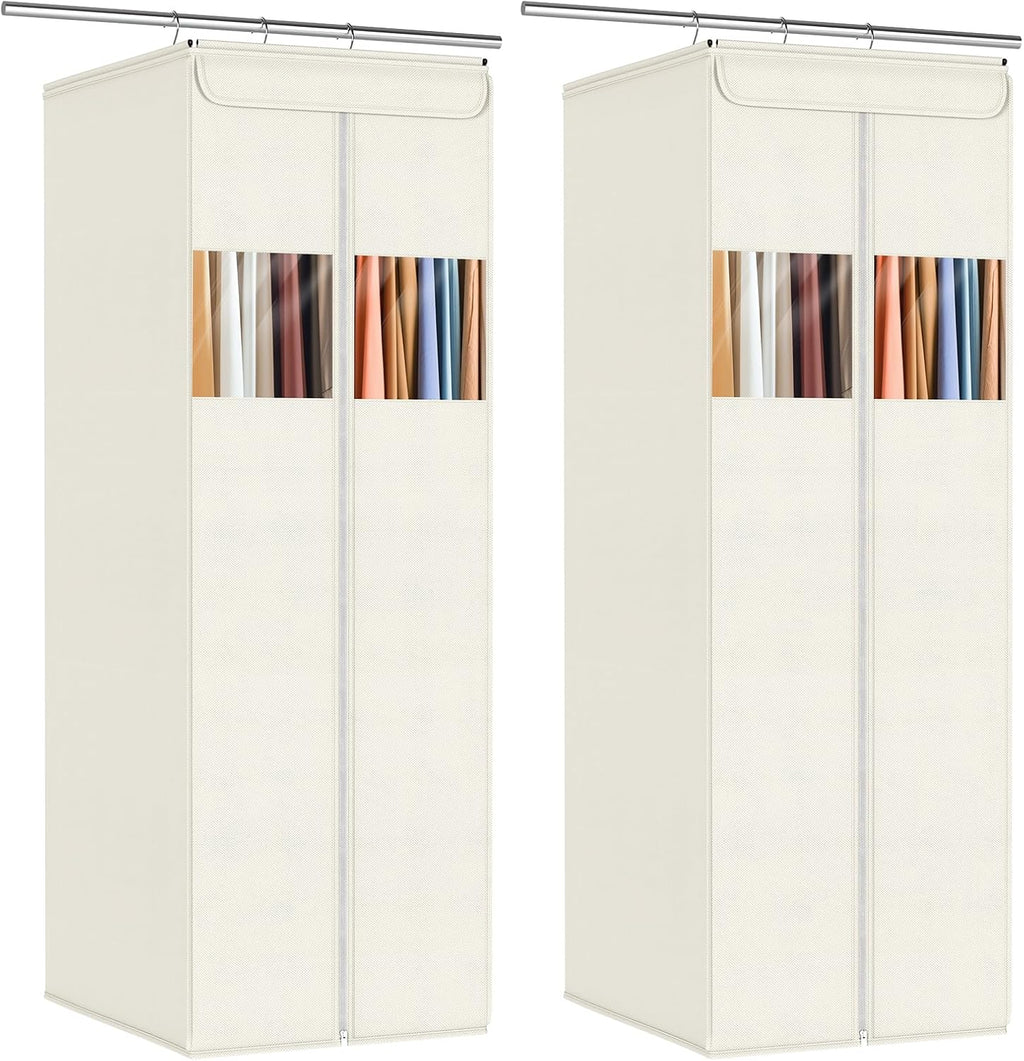 Zilink Clear Garment Bags for Hanging Clothes Garment Storage Bags 54 in