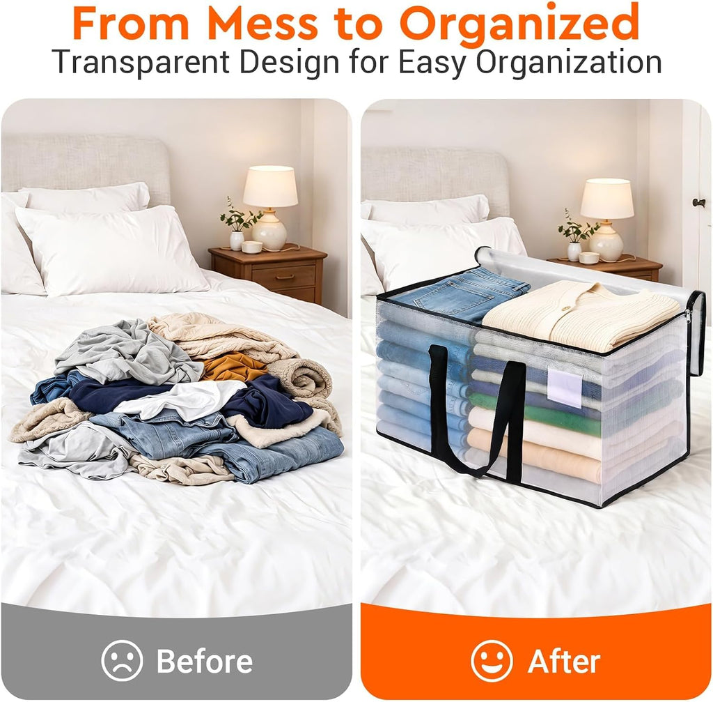 BlissTotes Moving Bags, 93L 8-Pack Storage Bags, Moving Boxes