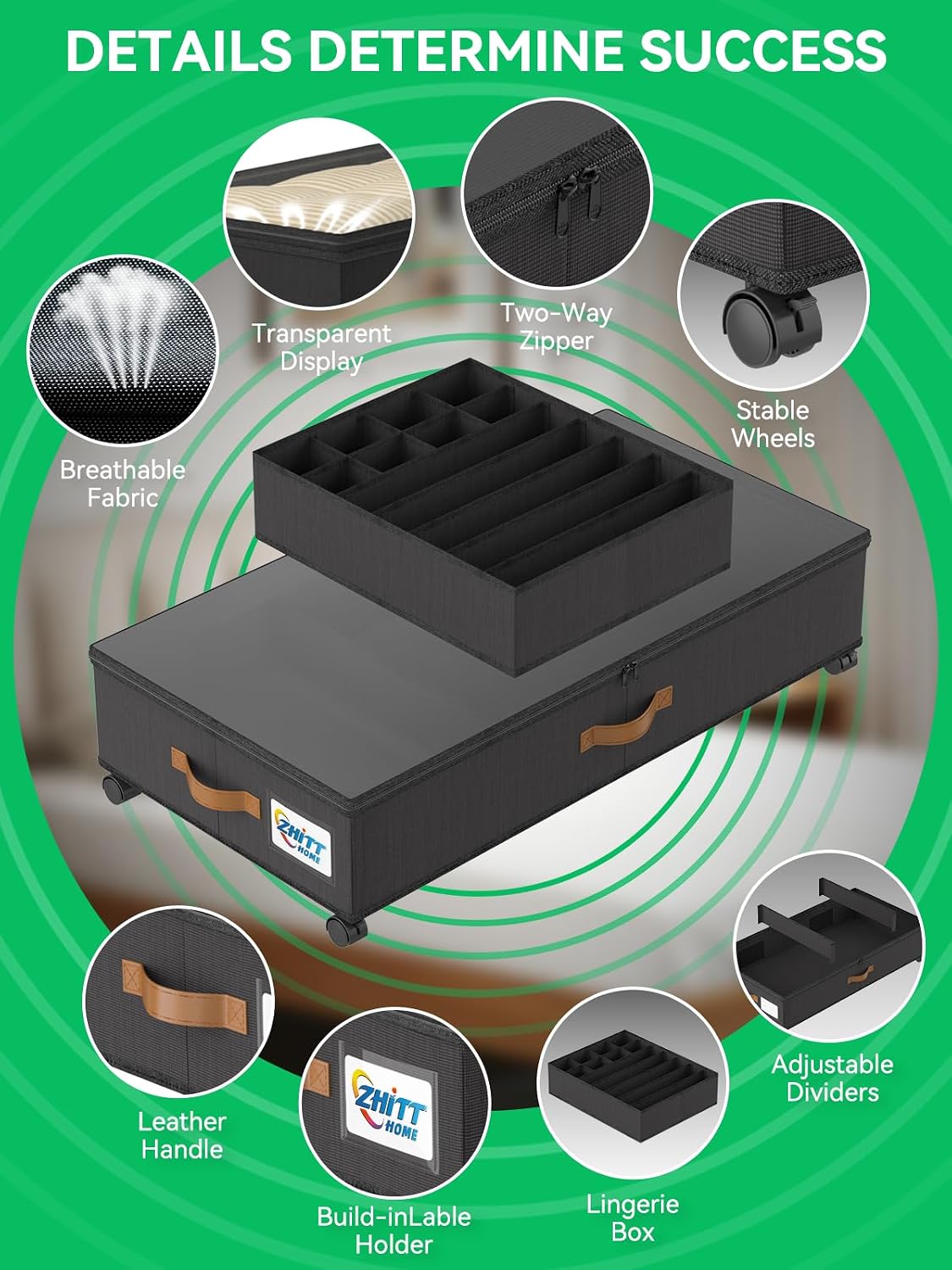 Under Bed Storage with Wheels, Under the Bed Storage Containers Lids