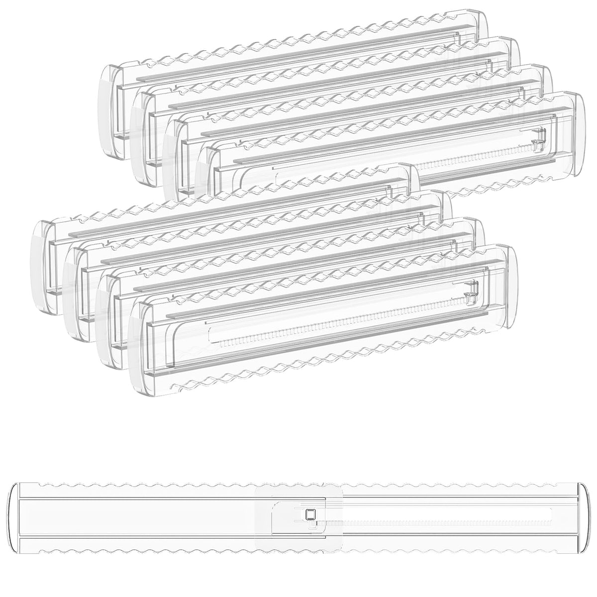 12 Pack 4" High Drawer Dividers for Clothes, 10.2"-16.5" Expandable