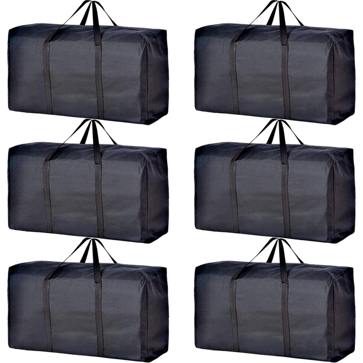 Extra Large Moving Bags with Strong Zippers & Carrying Handles, Storage Bags Storage Totes for Clothes, Moving Supplies, Space Saving Oversized Storage Bag Organizer for Moving, Traveling (2 Pack)