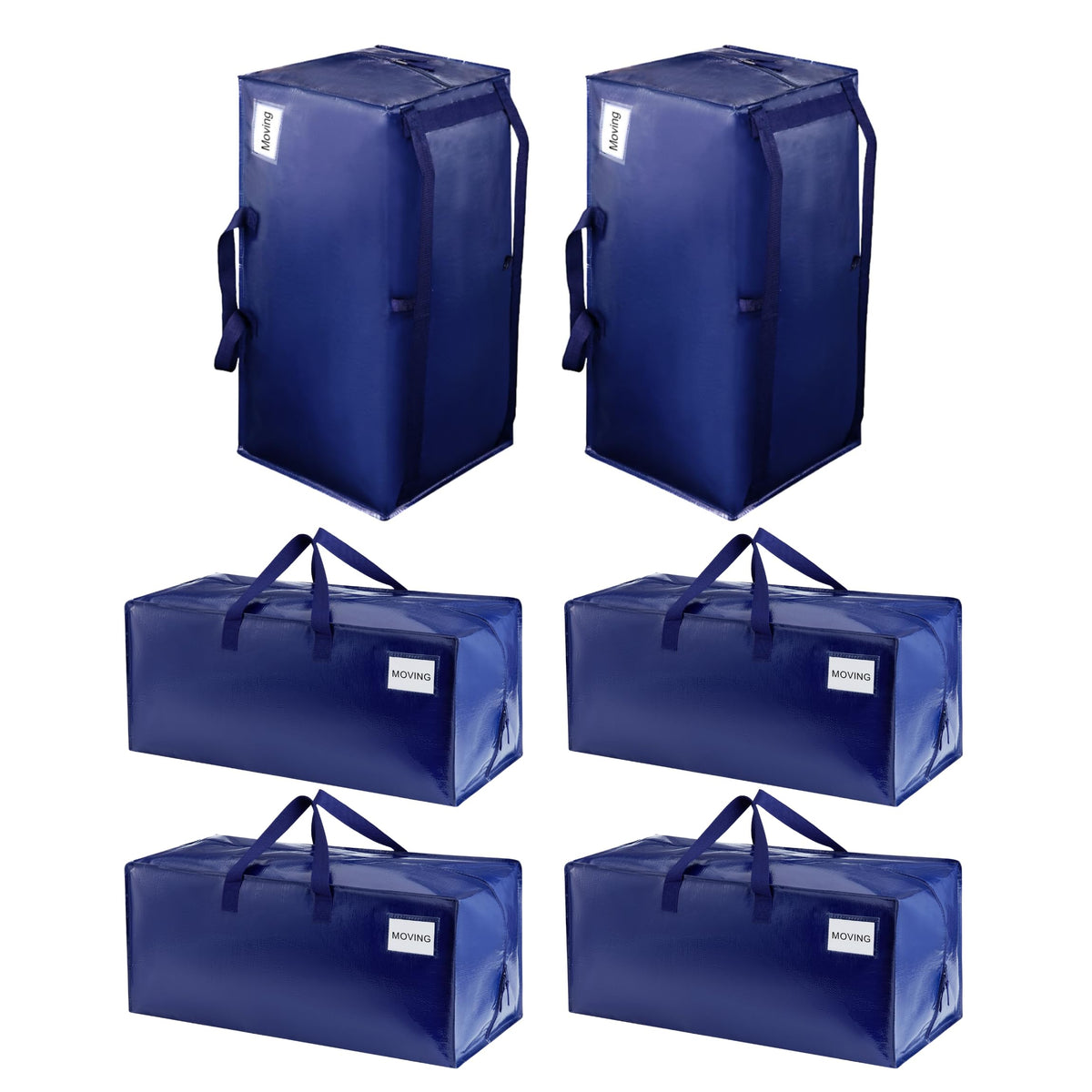 VENO 10 Pack Heavy Duty Moving Bags with Backpack Straps, Zippers & Handles, Extra Large Packing Bags for College Dorm Essentials, Moving Supplies Alternative to Cardboard Moving Boxes