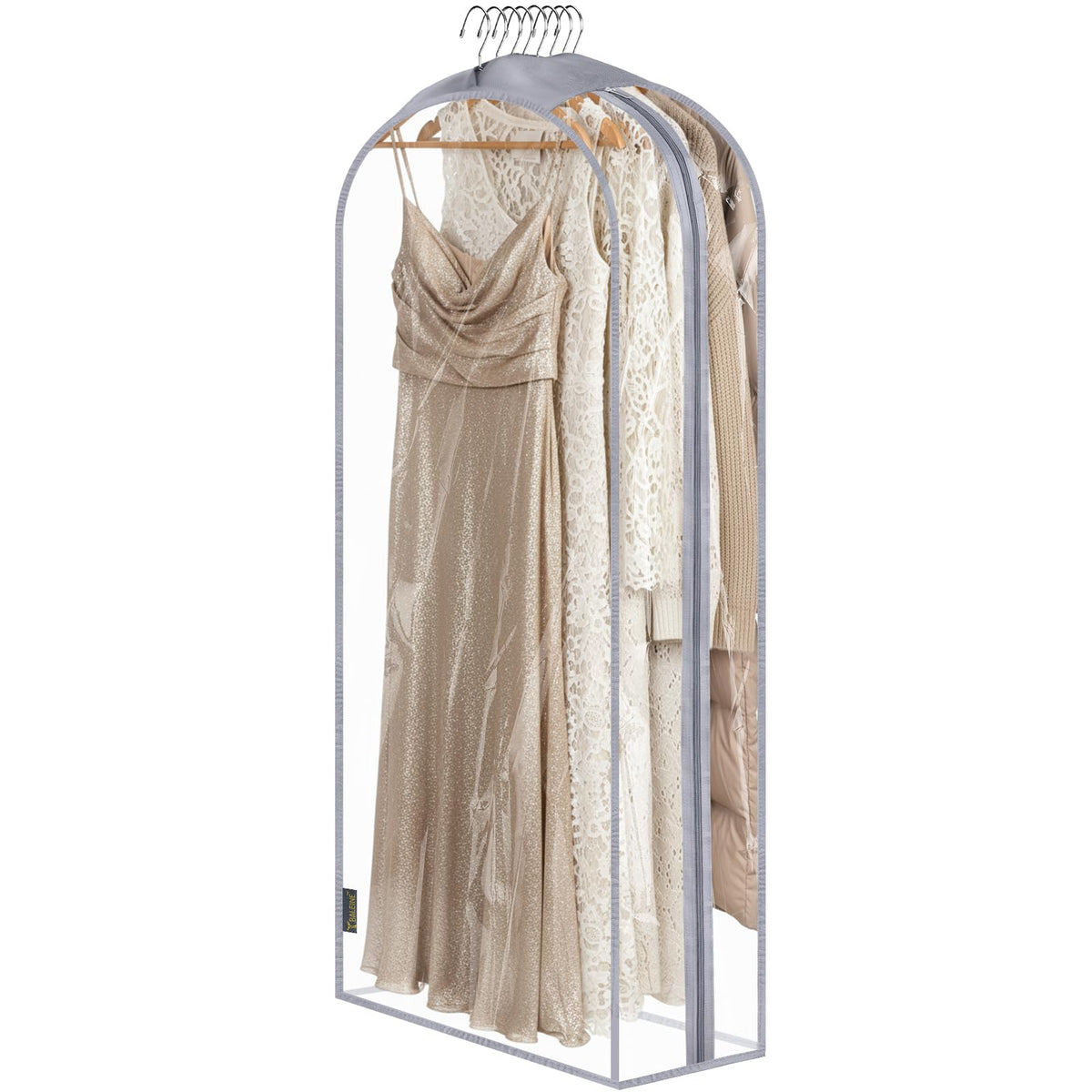 BALEINE 2PK Garment Bags for Hanging Clothes, 40" Suit Bag for Closet